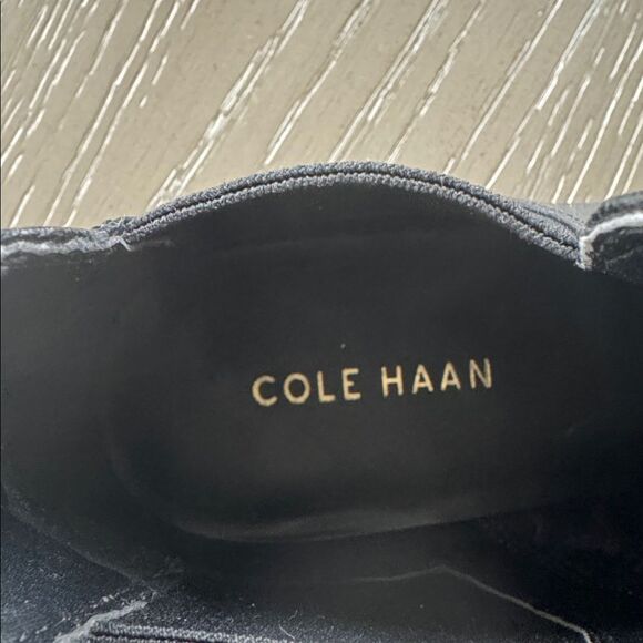 Cole Haan HARA Black Leather Ankle Booties Low Heel Slip-On Women’s Size 8.5B - Picture 12 of 12